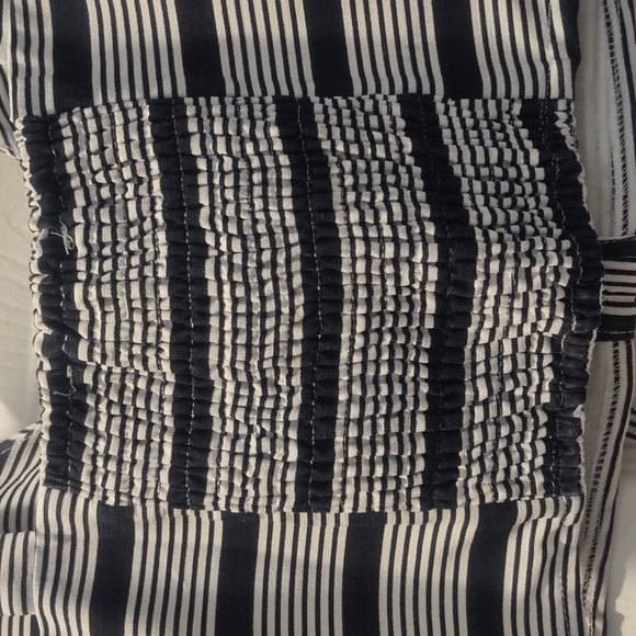 ÉTOPHE STUDIOS 2pc Striped Top & Pants Set Navy/White Size Large - Picture 5 of 13